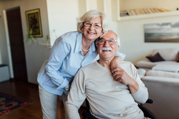 Senior resident at aged care facility